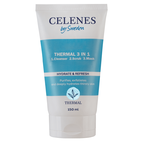 Celenes Thermal 3 In 1 1. Cleanser 2. Scrub 3. Mask – All Skin Types